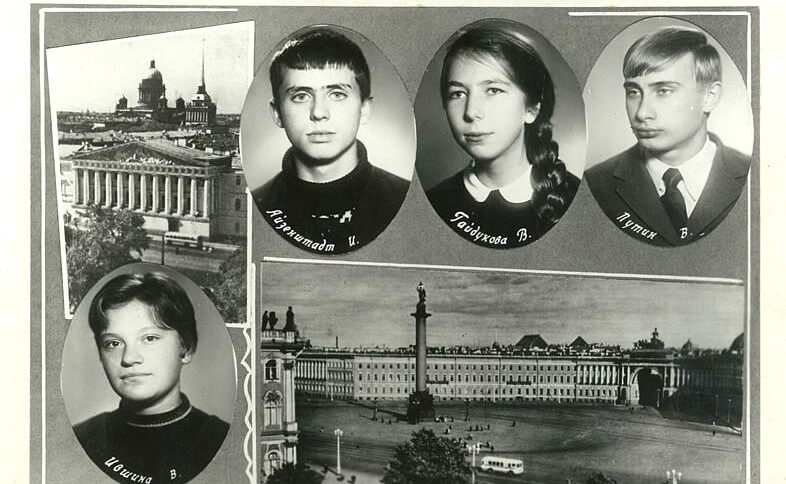 Rusya Devlet Başkanı Vladimir Putin okuldan resmi (Kişisel arşivi Kremlin.ru)