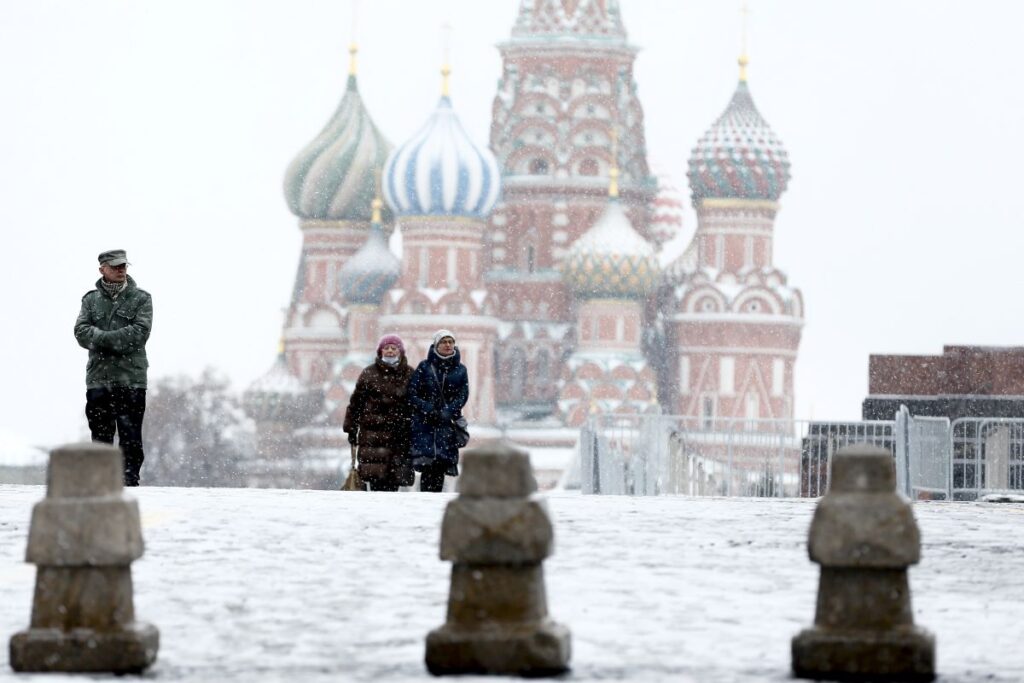 Moskova&#8217;da kar manzaraları