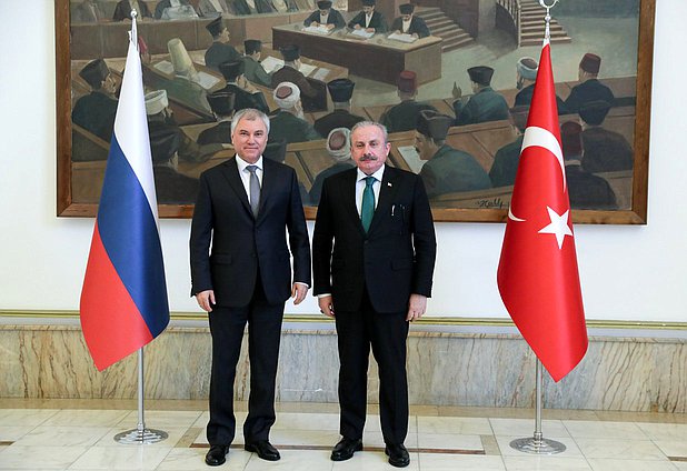 TBMM Başkanı, Rusya Devlet Duması Başkanı ile görüştü