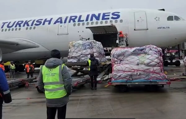 Rusya’da Türkiye’deki depremzedeler için toplanan yardımlar yola çıktı