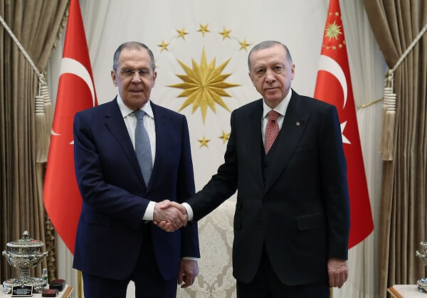 Erdoğan, Rusya Dışişleri Bakanı Lavrov’u kabul etti