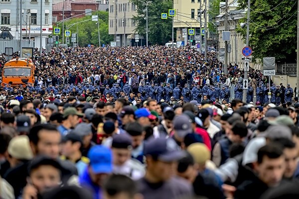 Moskova’daki bayram kutlamalarına büyük ilgi