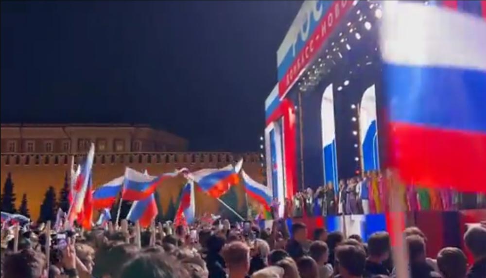 Kızıl Meydan’da “Tek Ülke, Tek Aile, Tek Rusya!” konseri düzenlendi.