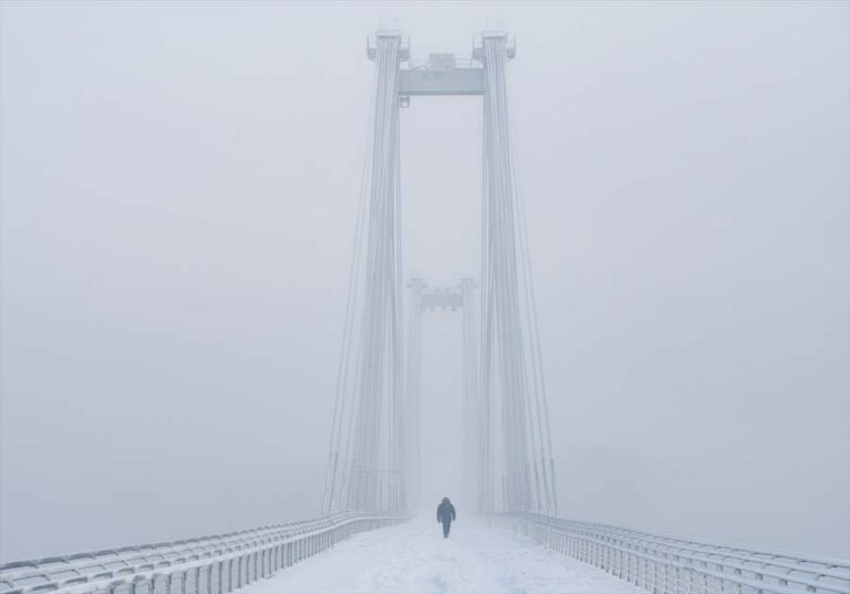 Krasnoyarsk bölgesinde dondurucu soğuklar yaşamı olumsuz etkiliyor