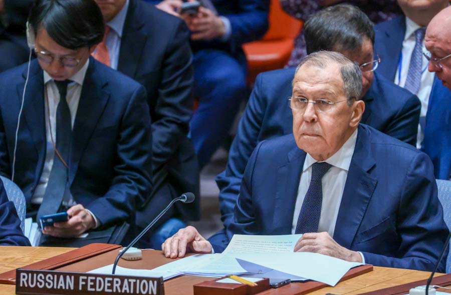 Lavrov, BMGK’deki Filistin toplantısında konuştu