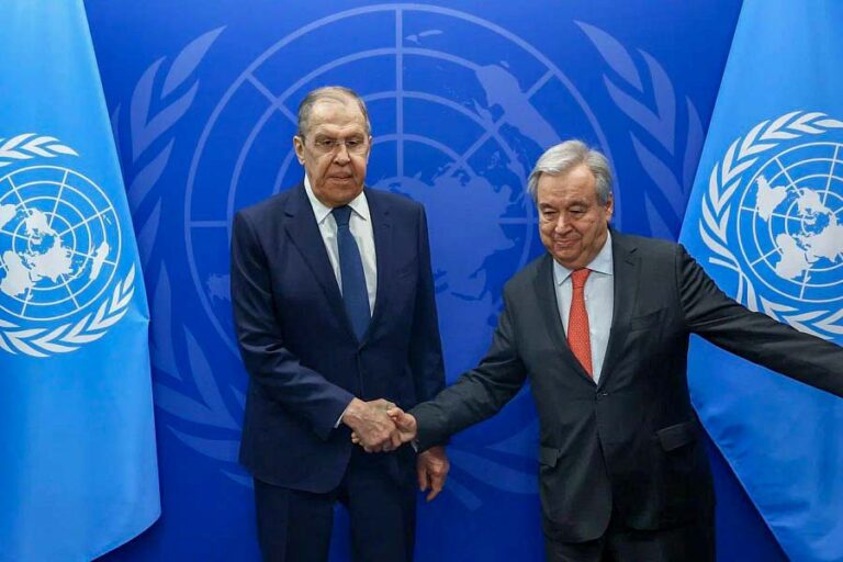 Lavrov ve Guterres, New York’ta Rusya ve BM arasındaki işbirliğini görüştü