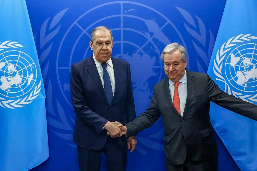 Lavrov ve Guterres, New York’ta Rusya ve BM arasındaki işbirliğini görüştü