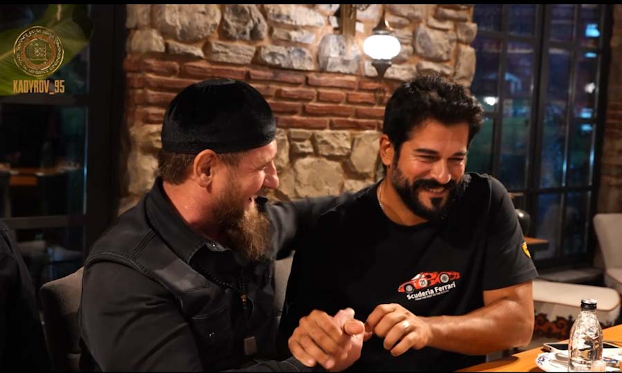 Kadirov, Türk dizisinin çekim setini ziyaret etti