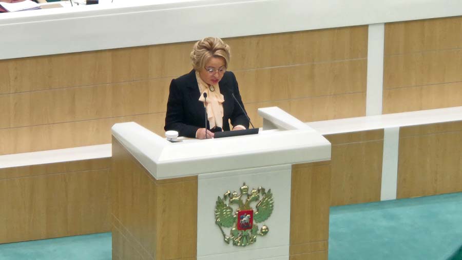 Matviyenko yeniden Rusya Federasyon Konseyi Başkanı seçildi