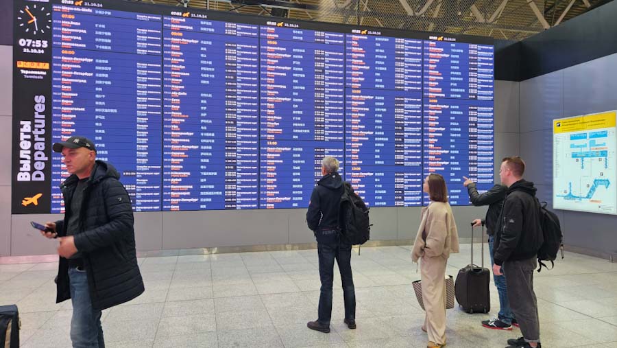 Moskova’da 174 uçuş iptal edildi, 47 uçuşta gecikme yaşandı