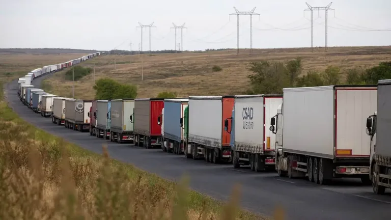 Gri ithalat denetimleri: Kazakistan–Rusya sınırında binlerce tır kuyruğu oluşturdu