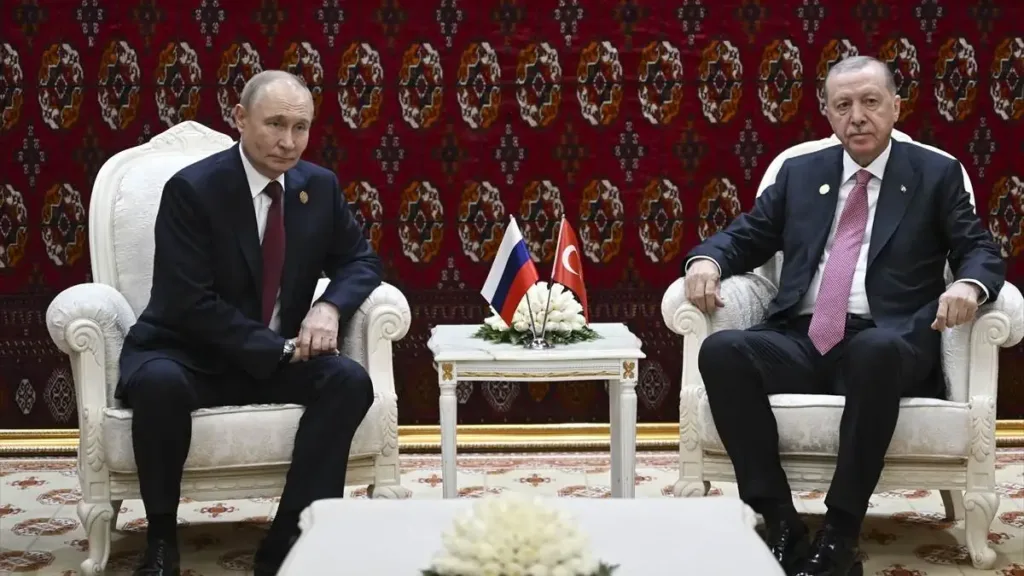 Cumhurbaşkanı Erdoğan, Rusya Devlet Başkanı Vladimir Putin ile bir araya geldi.