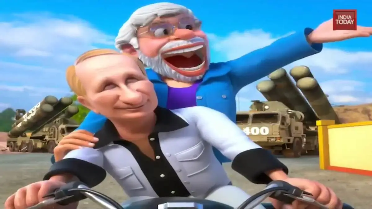 Putin ve Modi’li çizgi film bir milyondan fazla izlenmeye ulaştı
