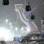 Moskova’daki Vorobyovy Tepeleri’nde yeni Büyük Kayakla Atlama Kulesi açıldı