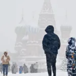 Kış Moskova’da sert yüzünü gösterdi