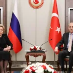 TBMM Başkanı Kurtulmuş, Rusya Federasyon Konseyi Başkanı Matviyenko ile görüştü