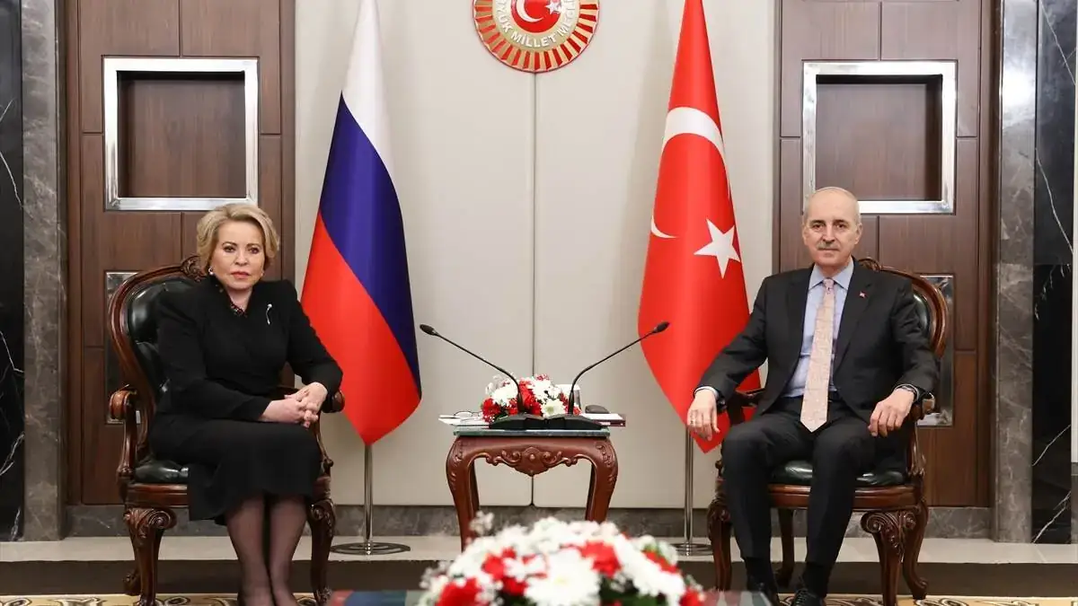 TBMM Başkanı Kurtulmuş, Rusya Federasyon Konseyi Başkanı Matviyenko ile görüştü