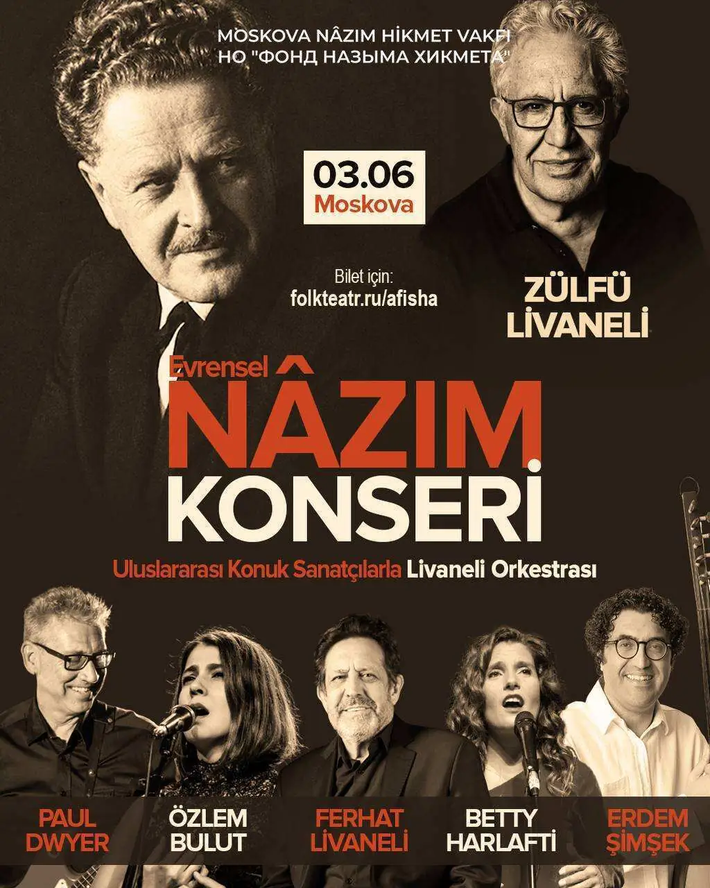 Zülfü Livaneli, Moskova’da Nâzım Hikmet için sahne alacak
