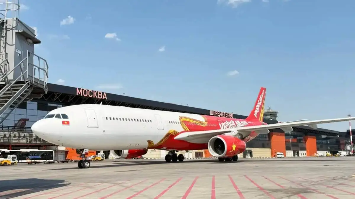 Vietnam’ın Danang kentinden Moskova’ya ilk direkt uçuş yapıldı
