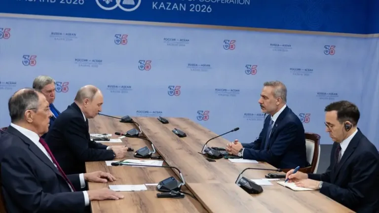 Dışişleri Bakanı Fidan, Rusya Devlet Başkanı Putin tarafından kabul edildi