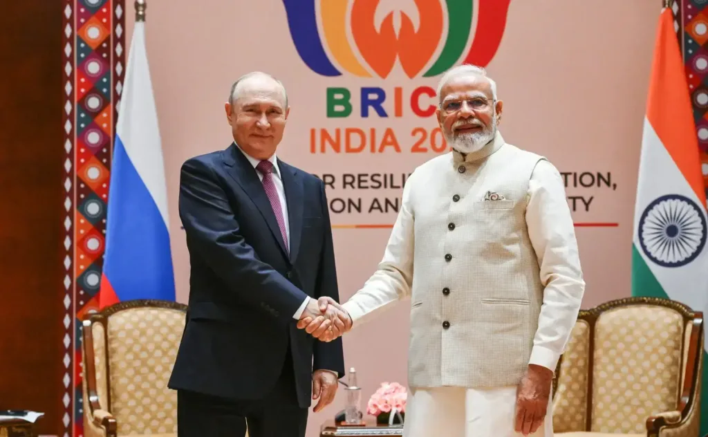 Modi ve Putin, BRICS zirvesi öncesi görüştü