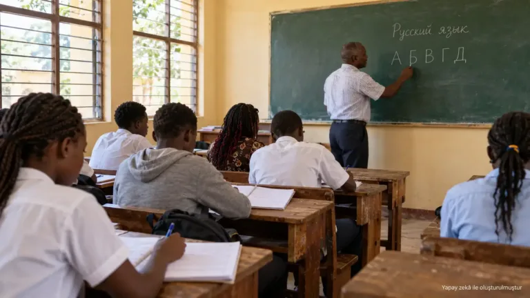 Rusça eğitimi Orta Afrika Cumhuriyeti’nin okul müfredatına girdi