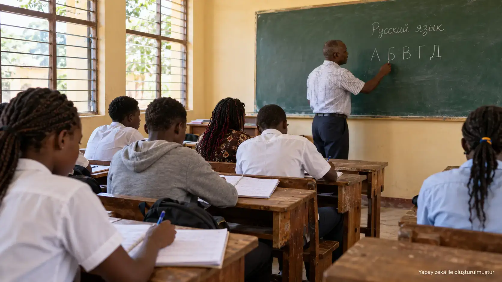 Rusça eğitimi Orta Afrika Cumhuriyeti’nin okul müfredatına girdi